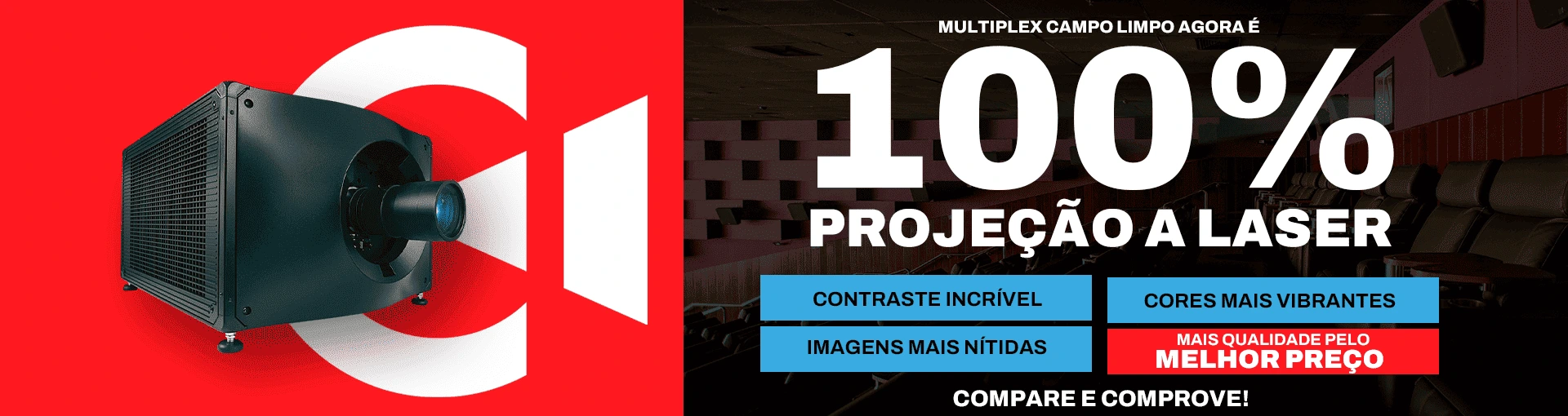 Banner 100% laser multiplex campo limpo