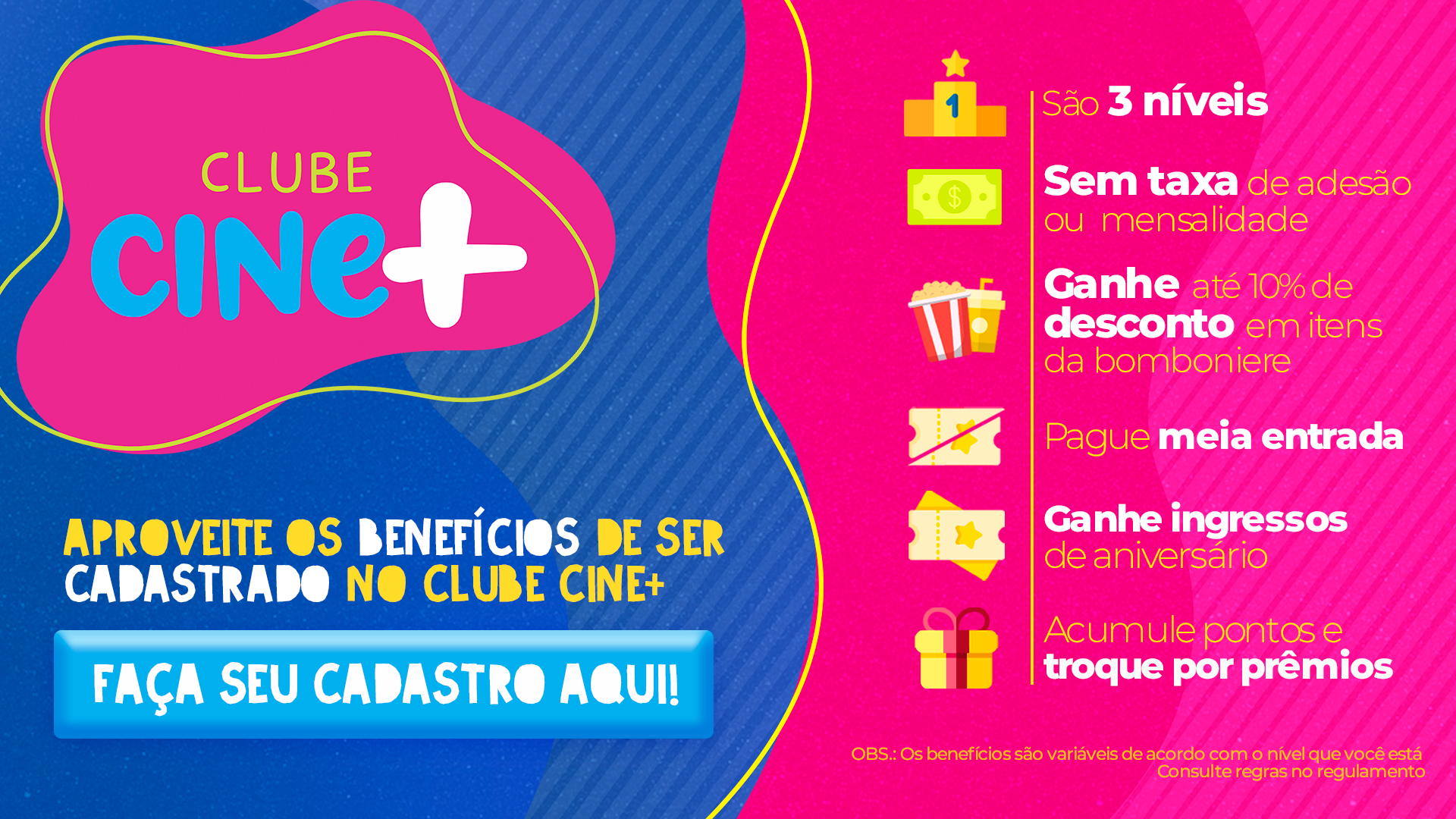 Clube Cinemais popup