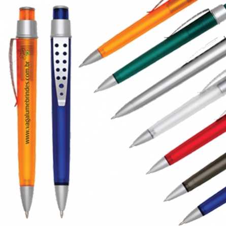 Canetas Translúcidas Personalizadas