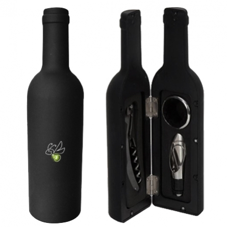 Kit Vinho Garrafa 3 Peças