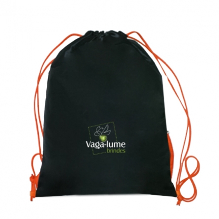 Mochila Saco com Bolso Lateral