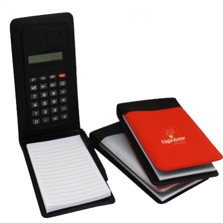 Bloco de Anotações com Calculadora