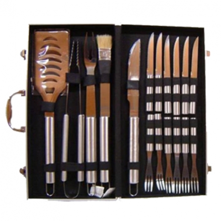 Kit Churrasco Maleta com 17 Peças