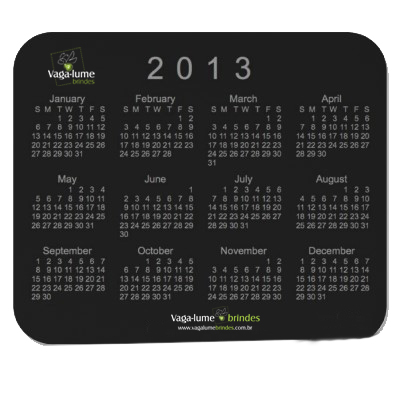 Mouse Pad Calendário
