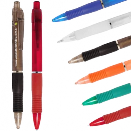 Canetas Plásticas Transparente